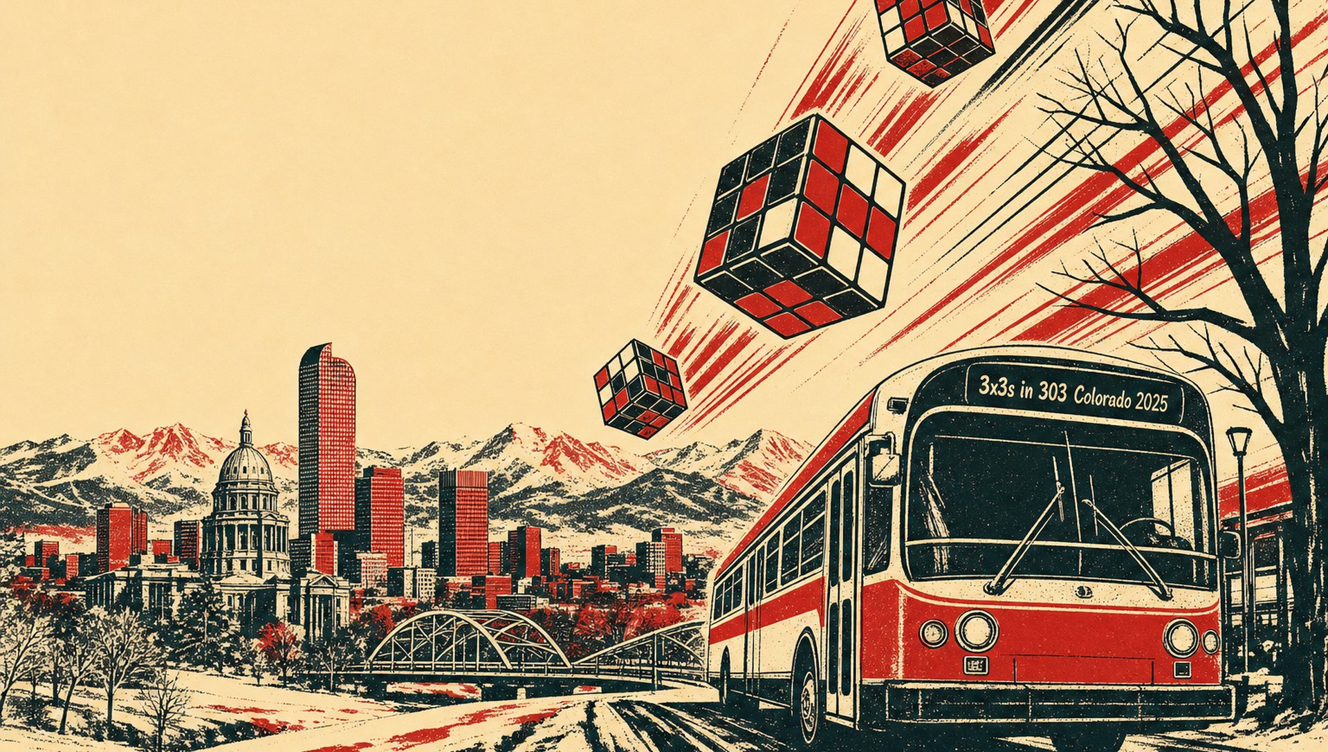 3x3s in 303 Colorado 2025 movie-poster style artwork — Denver, Colorado, December 6, 2025