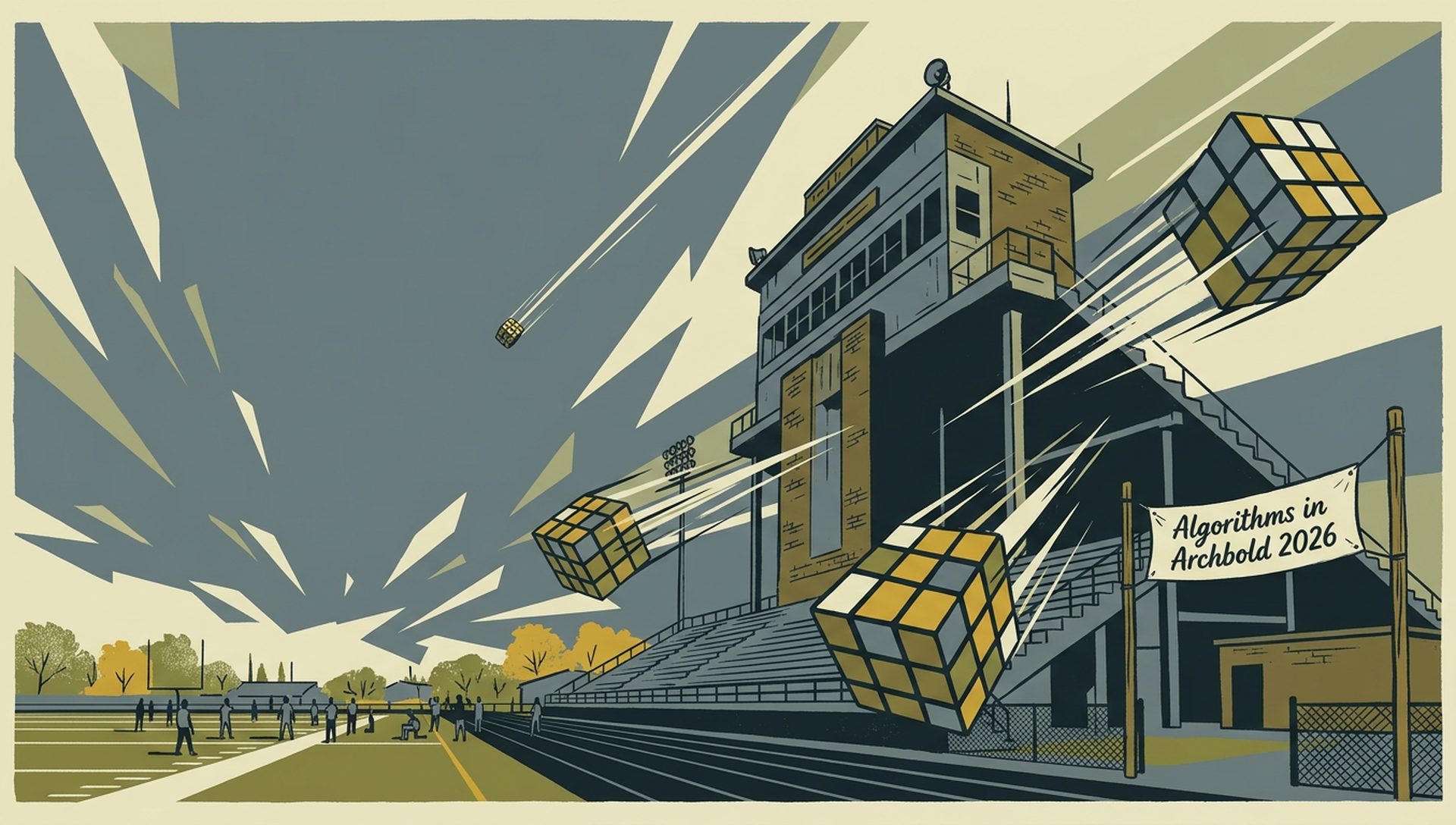 Algorithms in Archbold 2026 movie-poster style artwork — Archbold, Ohio, April 11, 2026
