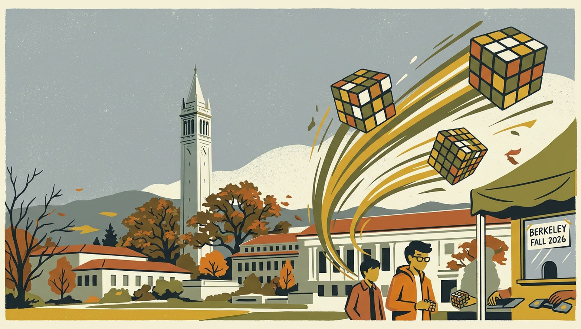 Berkeley Fall 2026 movie-poster style artwork — Berkeley, California, October 11, 2026