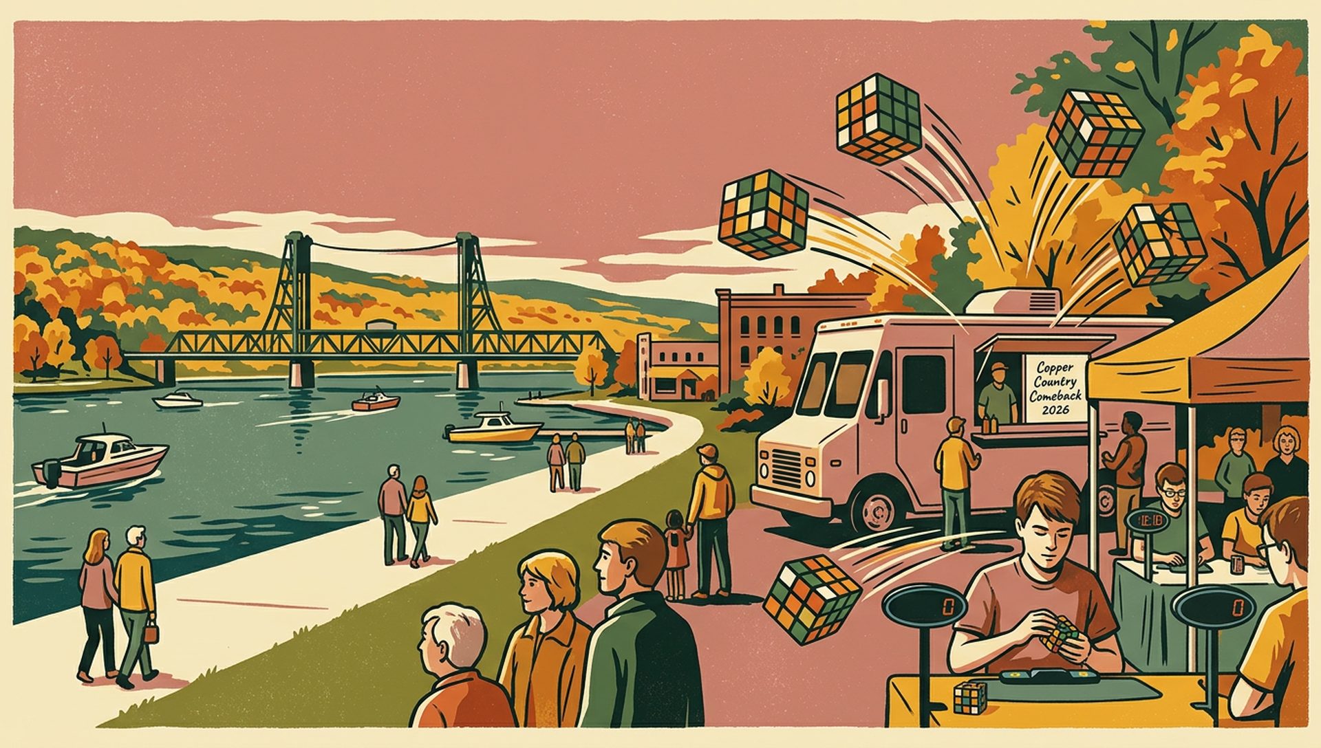Copper Country Comeback 2026 movie-poster style artwork — Houghton, Michigan, September 19, 2026