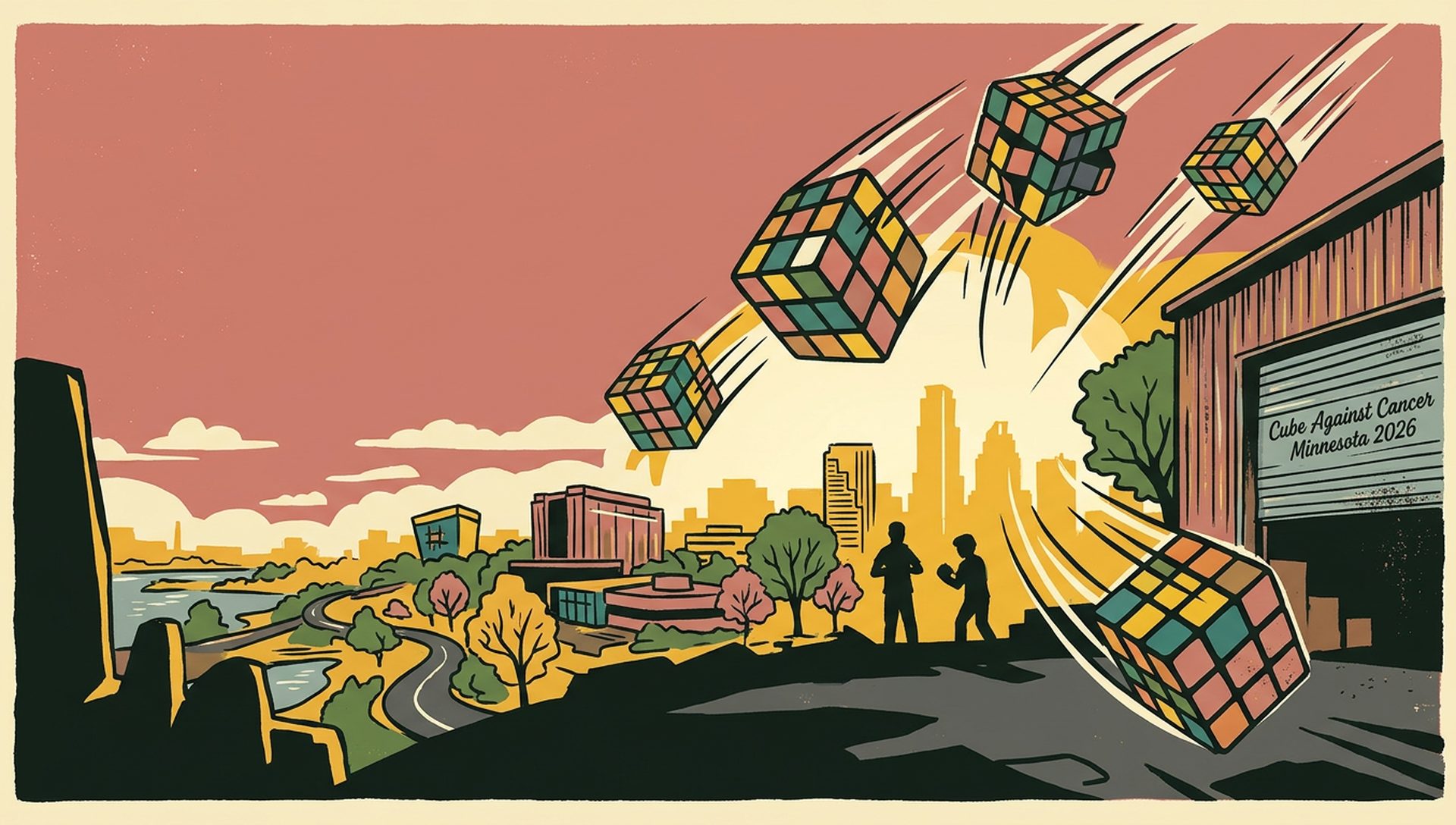 Cube Against Cancer Minnesota 2026 movie-poster style artwork — Eagan, Minnesota, April 11, 2026