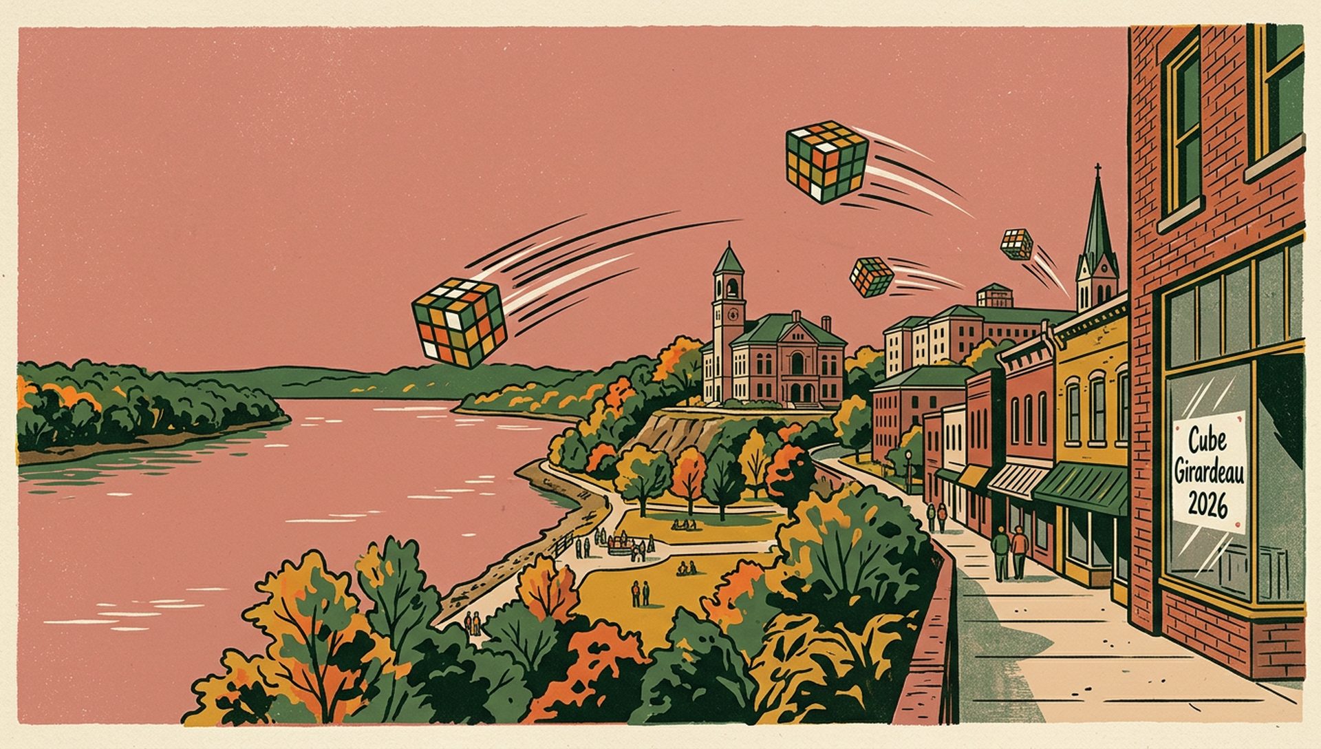Cube Girardeau 2026 movie-poster style artwork — Cape Girardeau, Missouri, September 26, 2026