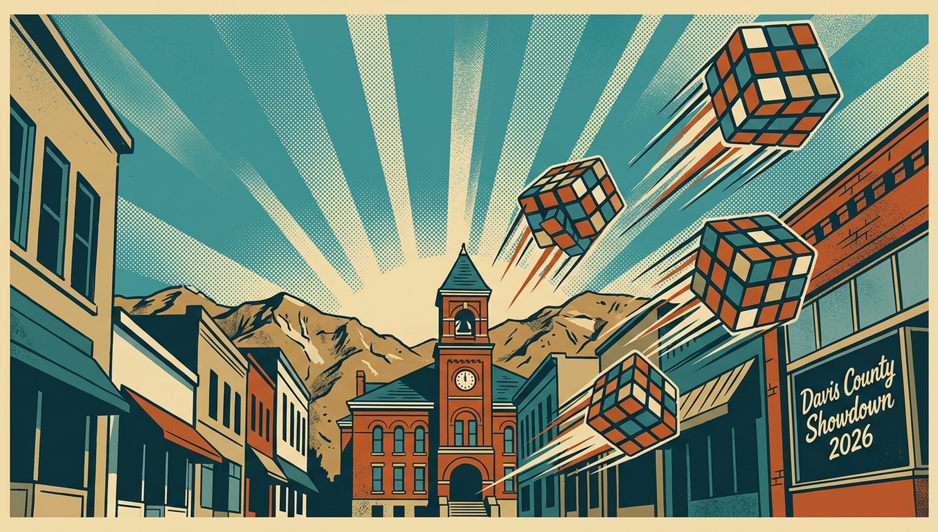 Davis County Showdown 2026 movie-poster style artwork — Layton, Utah, June 13, 2026