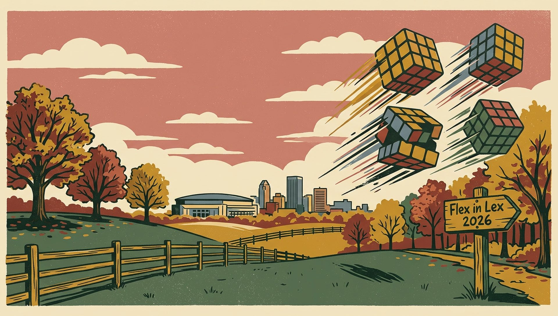 Flex in Lex 2026 movie-poster style artwork — Lexington, Kentucky, October 17, 2026