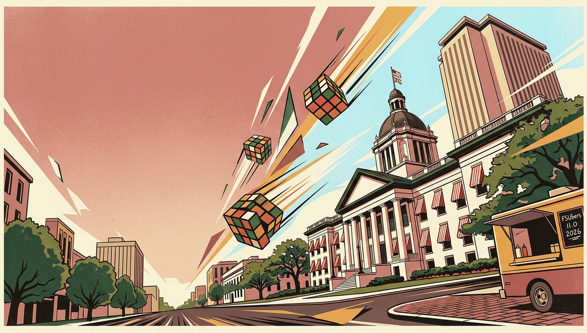 FSUbers 11.0 2026 movie-poster style artwork — Tallahassee, Florida, March 7, 2026