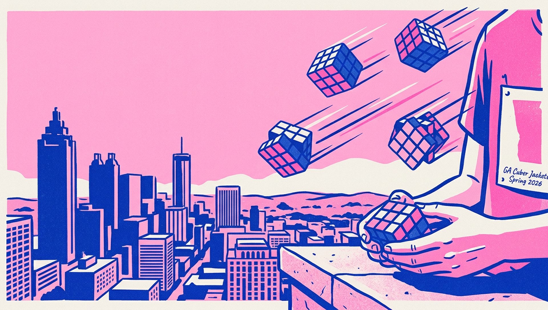 GA Cuber Jackets Spring 2026 movie-poster style artwork — Atlanta, Georgia, May 16, 2026