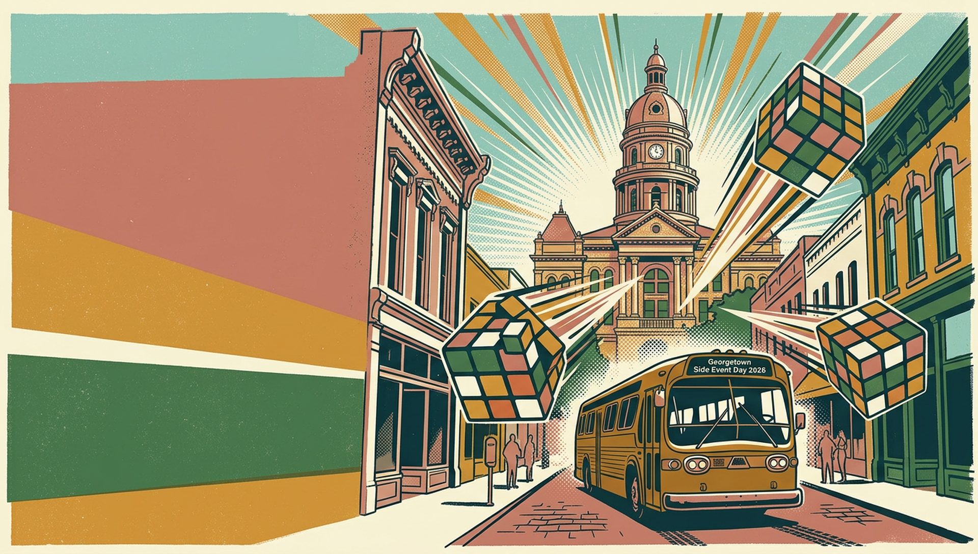 Georgetown Side Event Day 2026 movie-poster style artwork — Georgetown, Texas, February 22, 2026