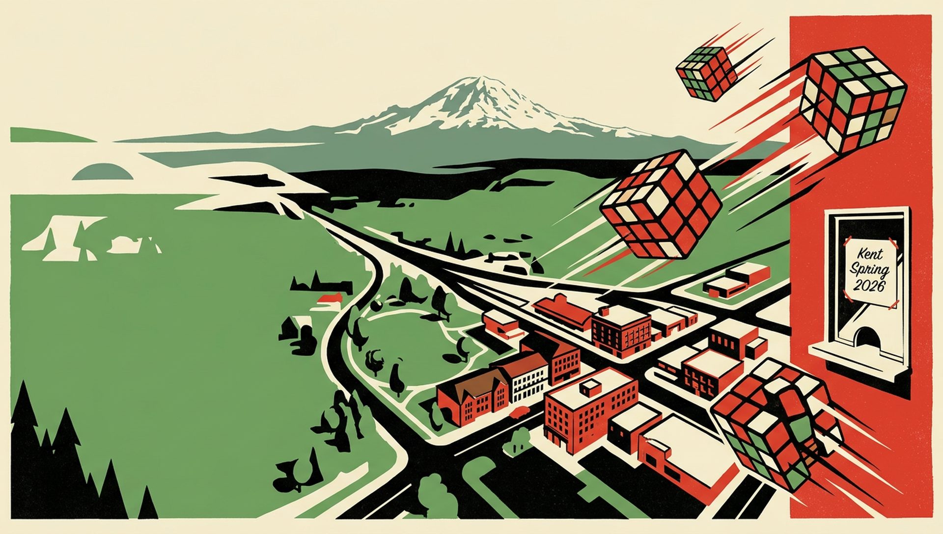 Kent Spring 2026 movie-poster style artwork — Kent, Washington, May 30, 2026