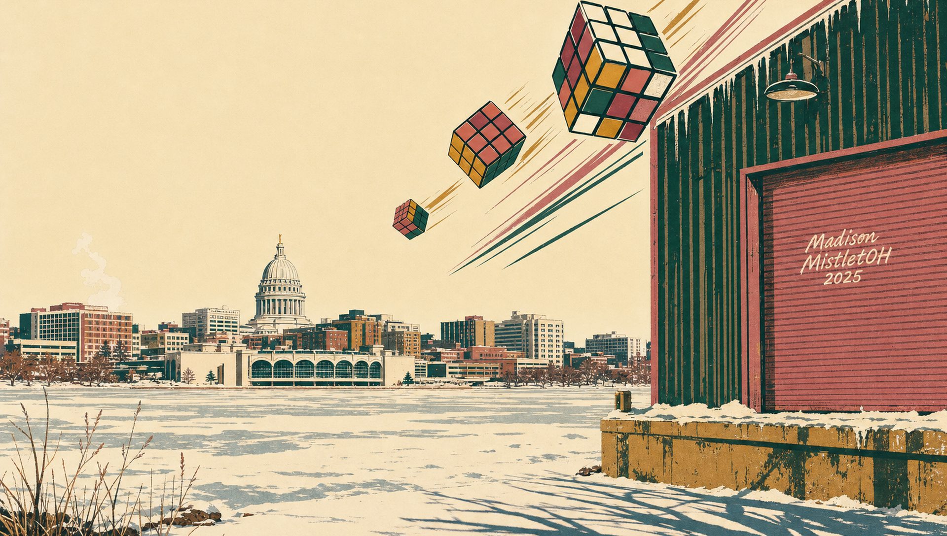 Madison MistletOH 2025 movie-poster style artwork — Madison, Wisconsin, December 20, 2025