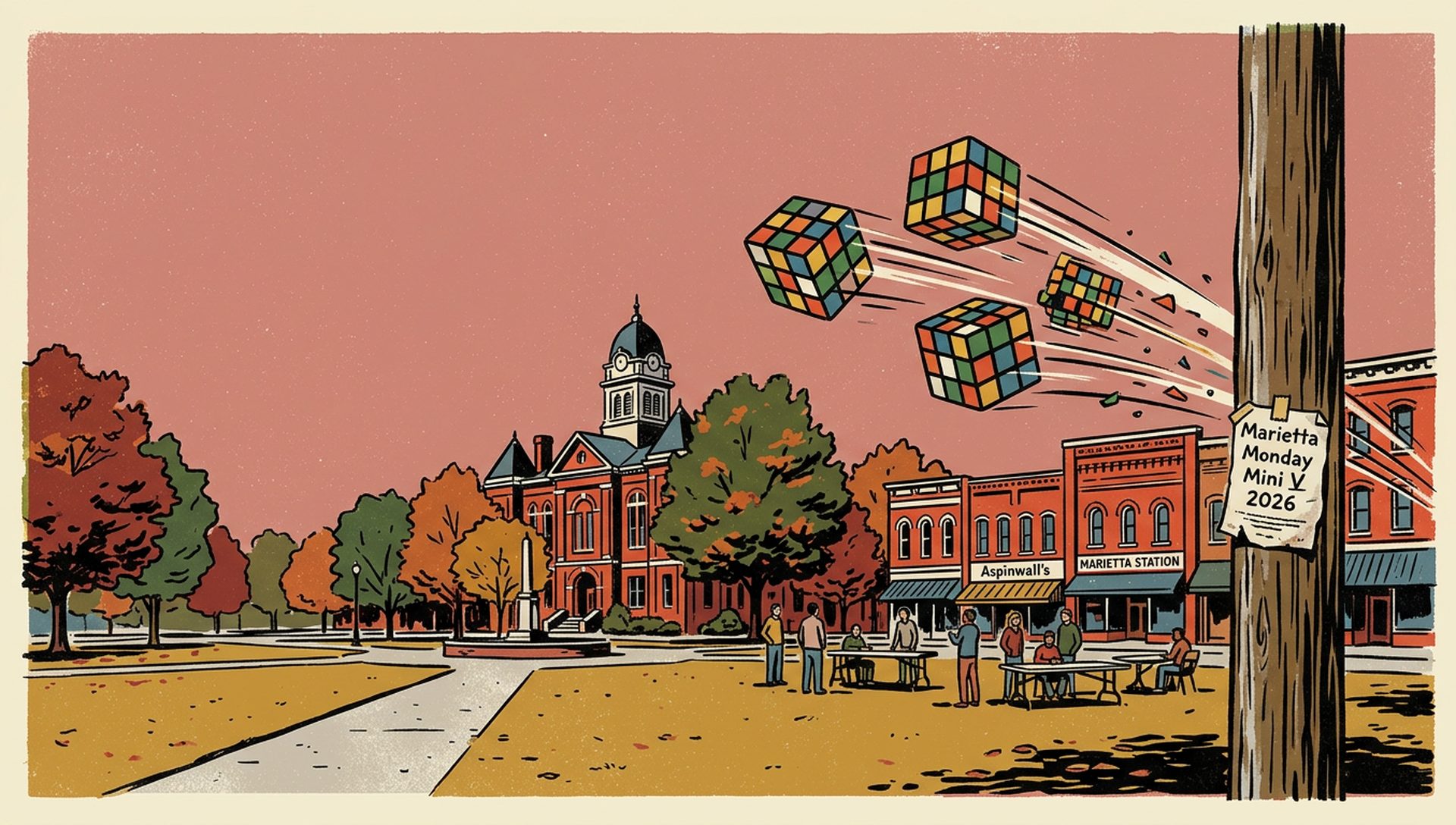 Marietta Monday Mini V 2026 movie-poster style artwork — Marietta, Georgia, November 9, 2026