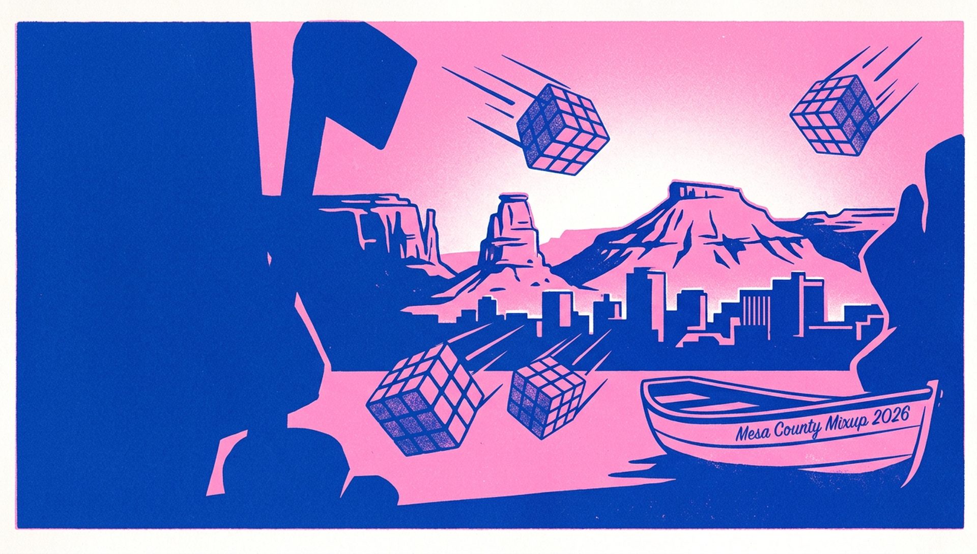 Mesa County Mixup 2026 movie-poster style artwork — Grand Junction, Colorado, April 25, 2026