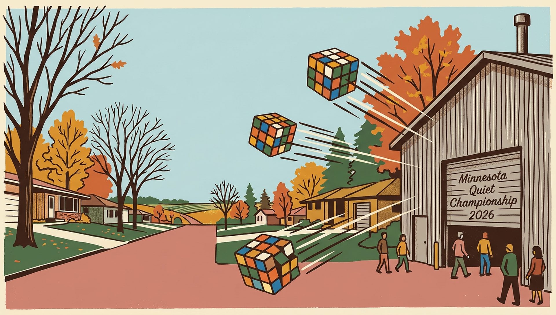 Minnesota Quiet Championship 2026 movie-poster style artwork — Rosemount, Minnesota, October 11, 2026