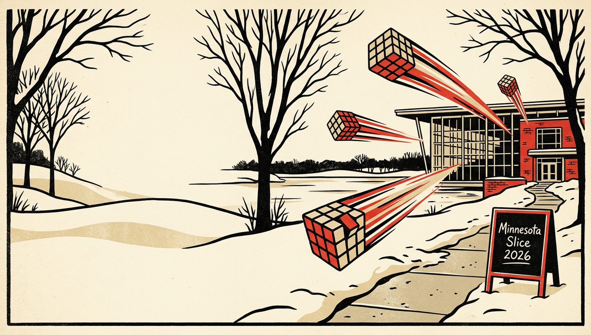 Minnesota Slice 2026 movie-poster style artwork — Eagan, Minnesota, December 19, 2026