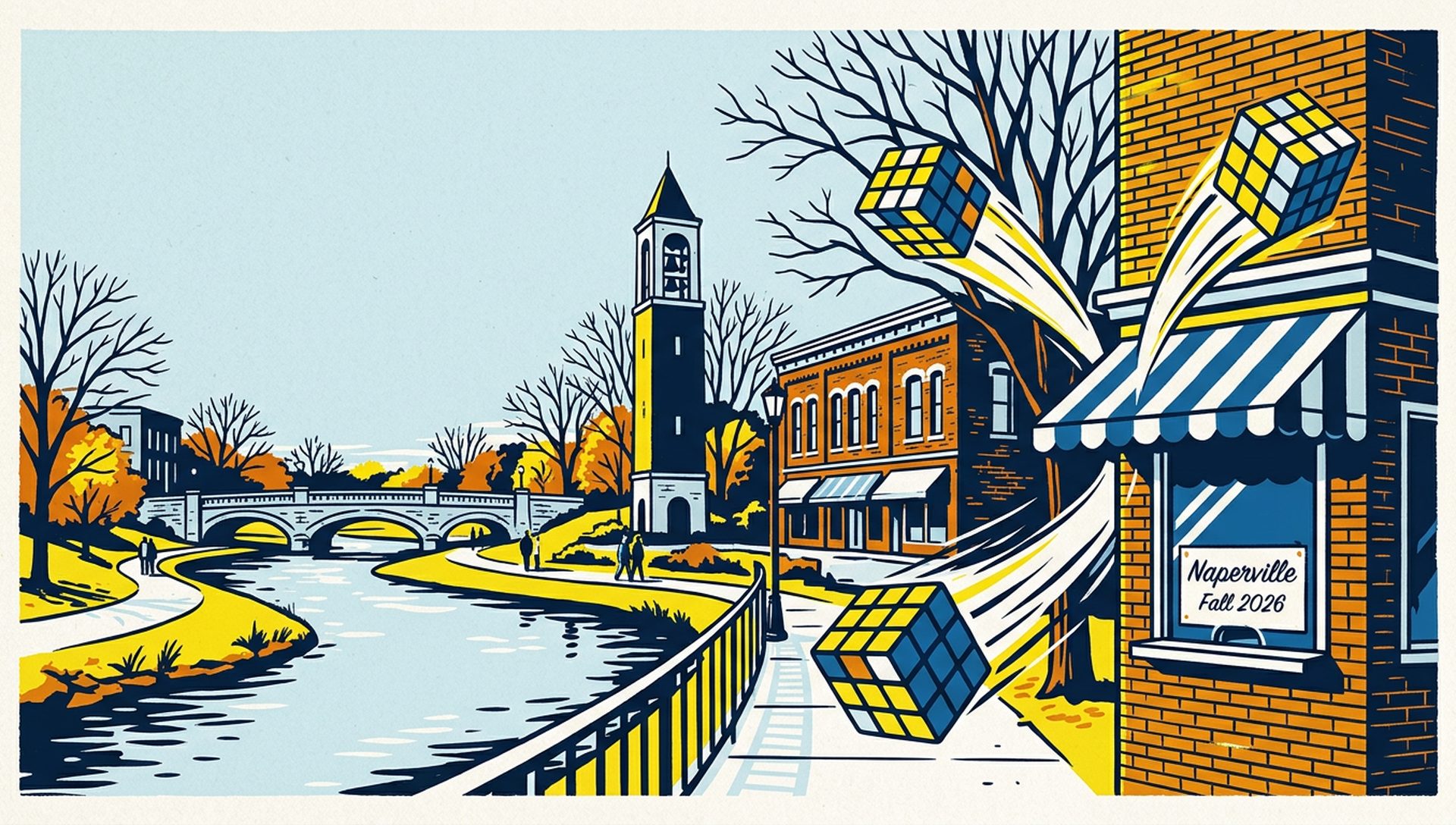 Naperville Fall 2026 movie-poster style artwork — Naperville, Illinois, November 7, 2026