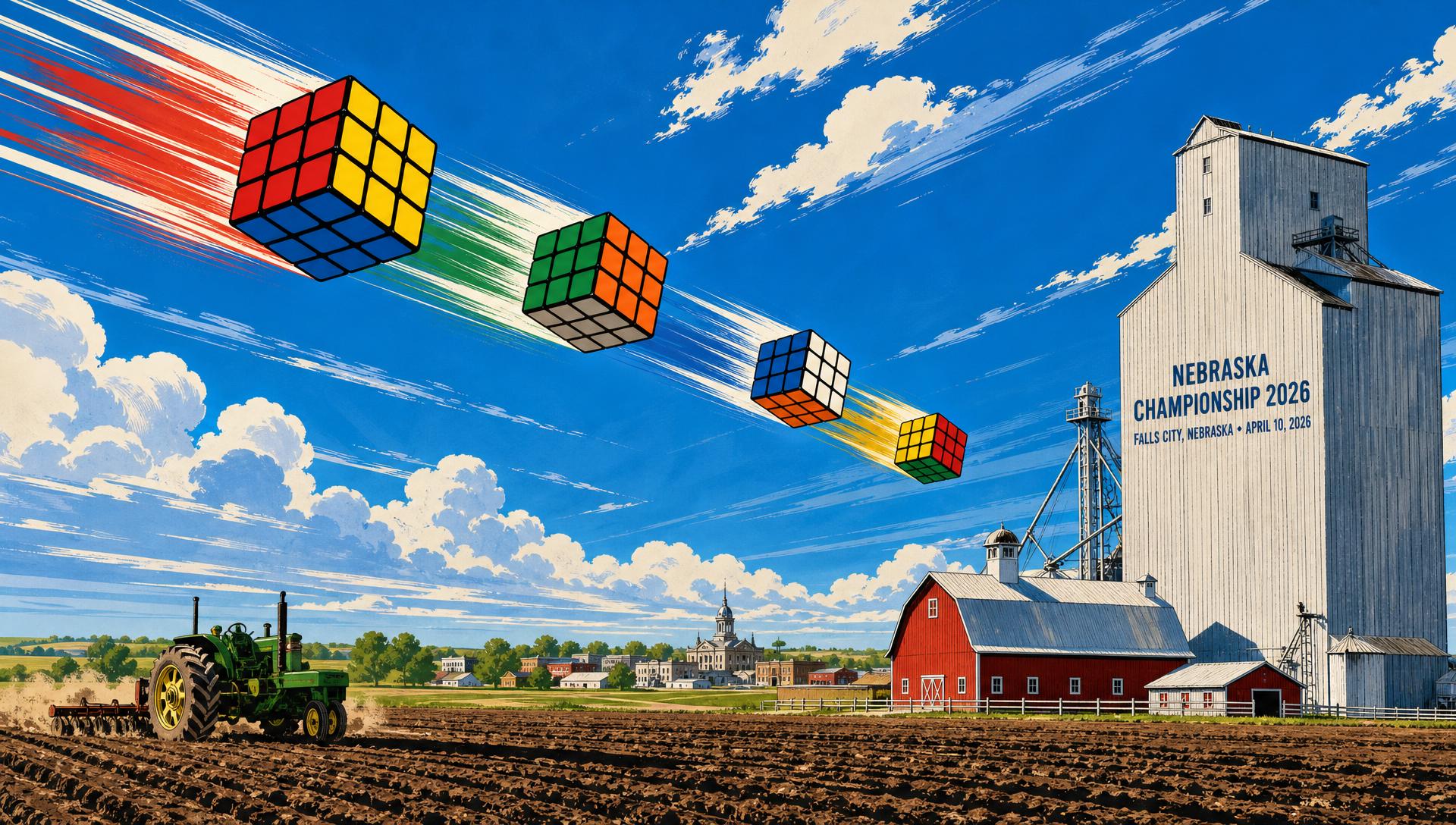 Nebraska Championship 2026 movie-poster style artwork — Falls City, Nebraska, April 10, 2026