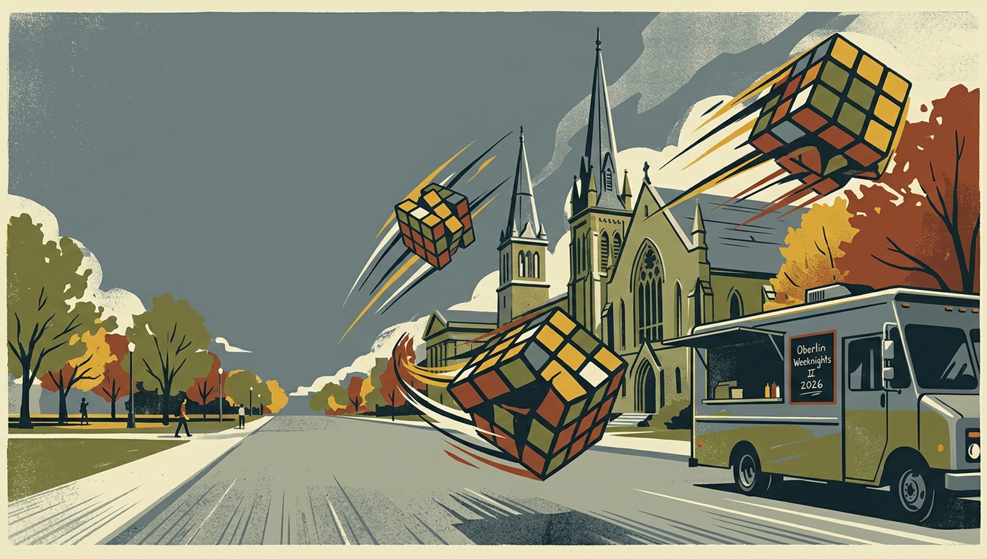 Oberlin Weeknights II 2026 movie-poster style artwork — Oberlin, Ohio, September 3, 2026