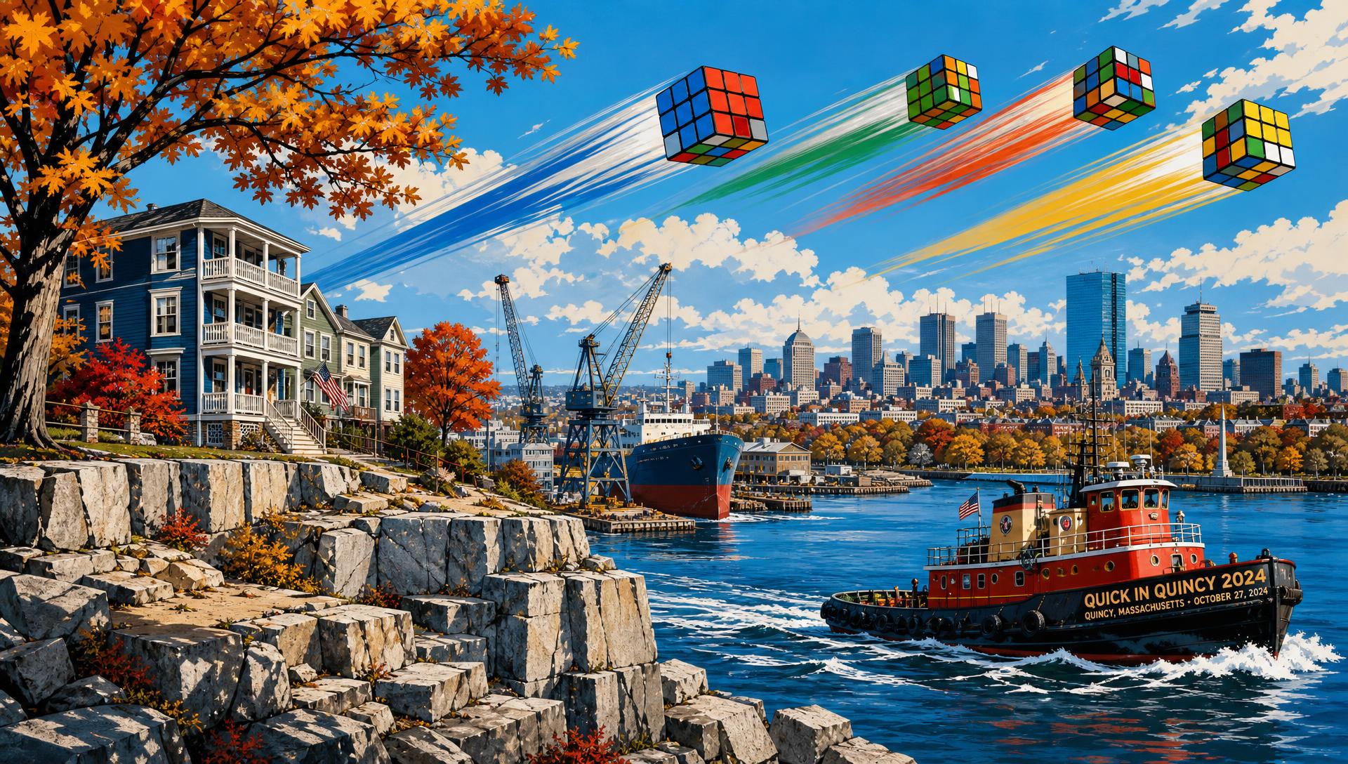 Quick in Quincy 2024 movie-poster style artwork — Quincy, Massachusetts, October 27, 2024