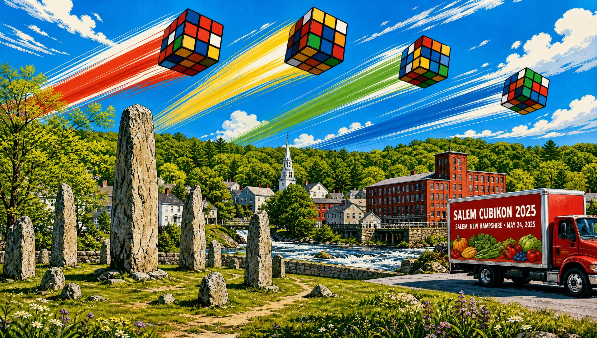Salem Cubikon 2025 movie-poster style artwork — Salem, New Hampshire, May 24, 2025