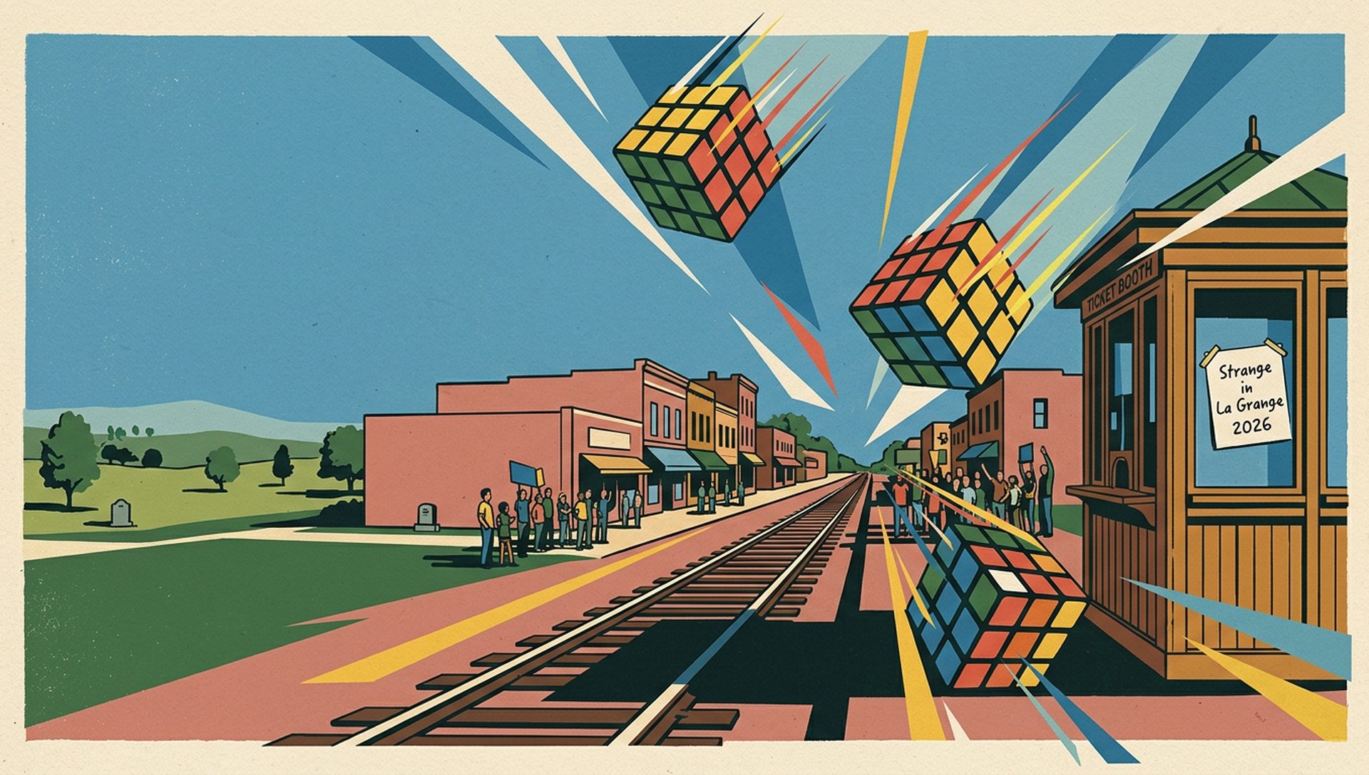 Strange in La Grange 2026 movie-poster style artwork — La Grange, Kentucky, June 14, 2026