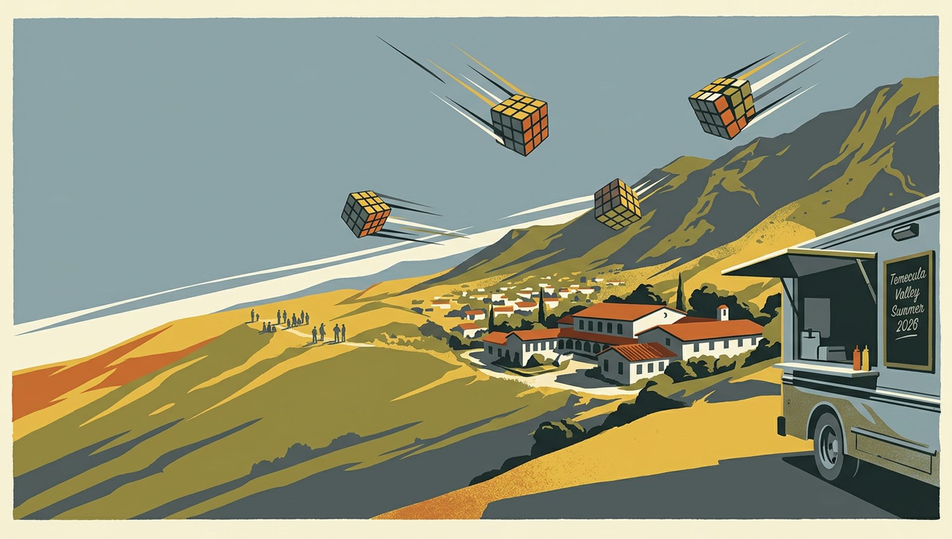 Temecula Valley Summer 2026 movie-poster style artwork — Murrieta, California, July 25, 2026