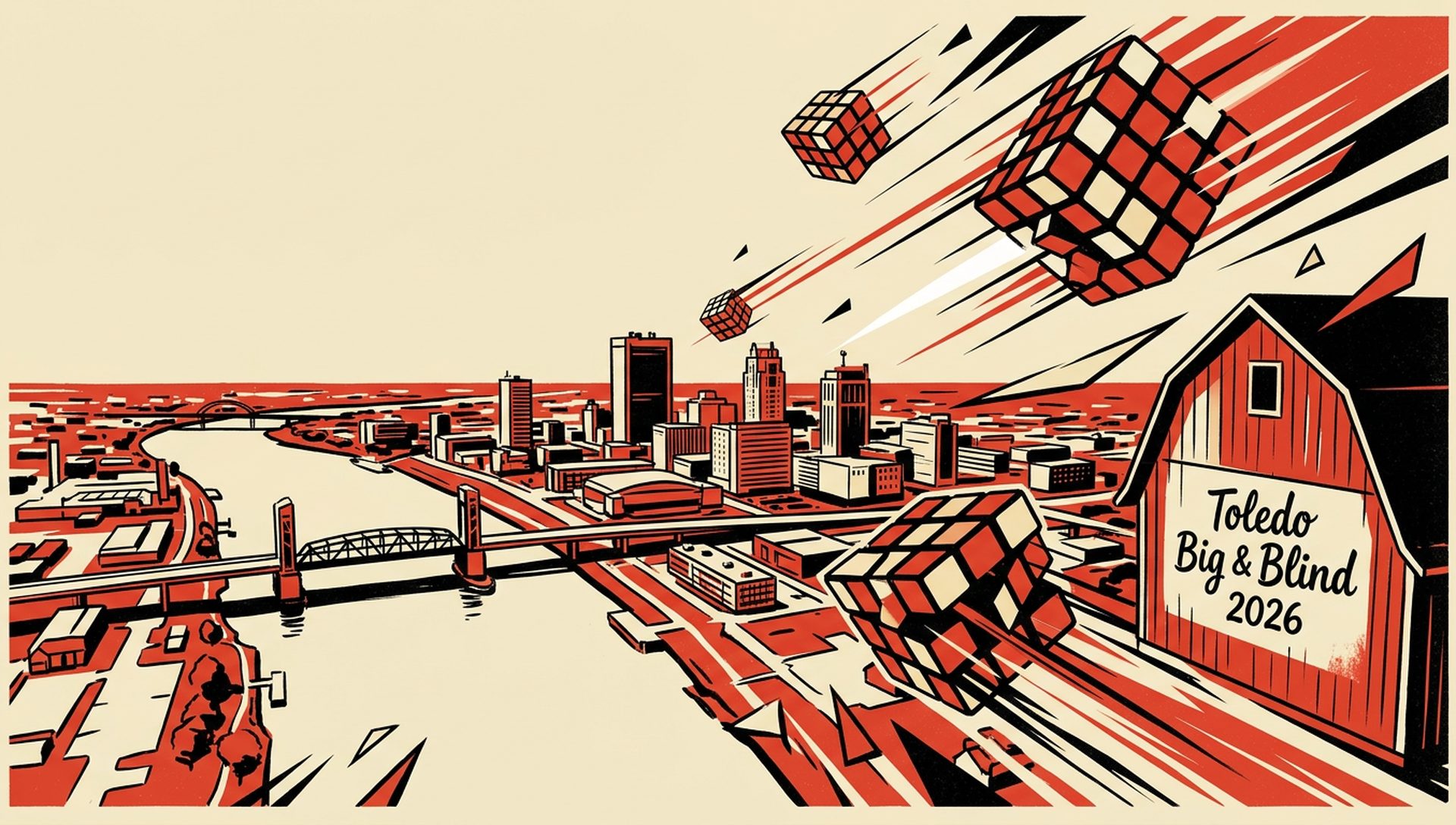 Toledo Big & Blind 2026 movie-poster style artwork — Toledo, Ohio, May 16, 2026