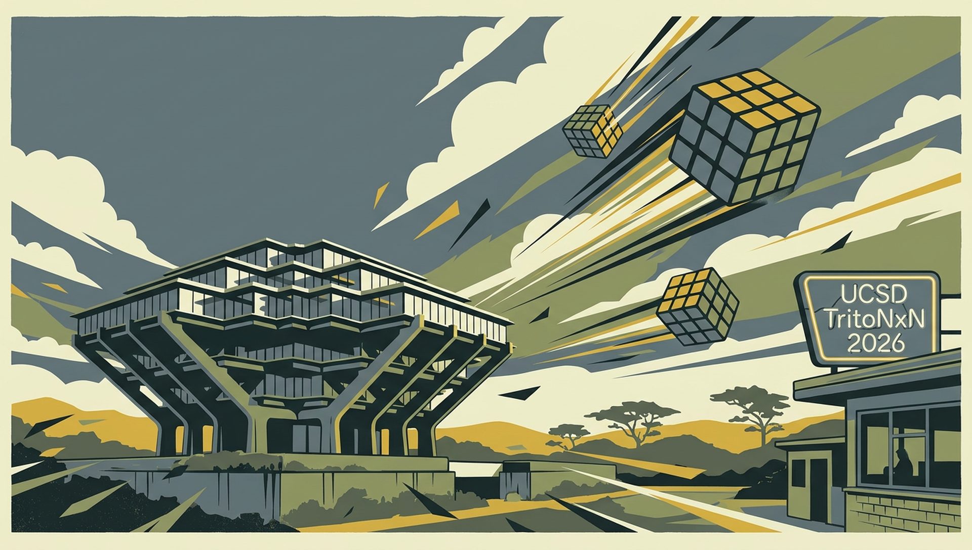 UCSD TritoNxN 2026 movie-poster style artwork — San Diego, California, April 4, 2026