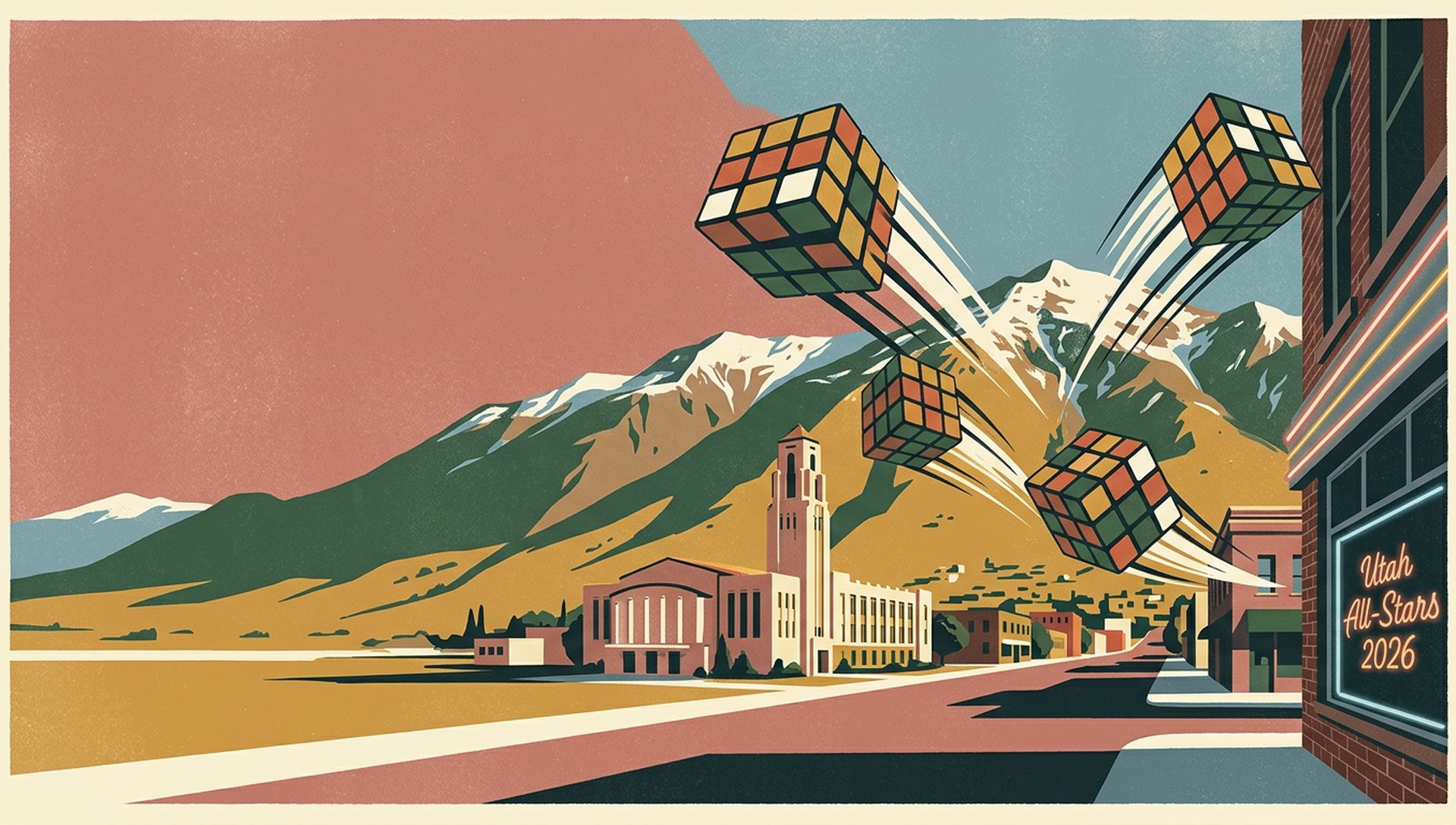 Utah All-Stars 2026 movie-poster style artwork — Ogden, Utah, March 21, 2026